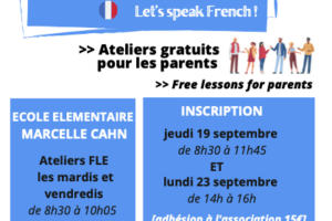 Inscription au cours de français