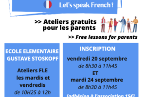 Inscription cours de français