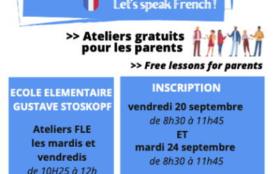 Inscription cours de français