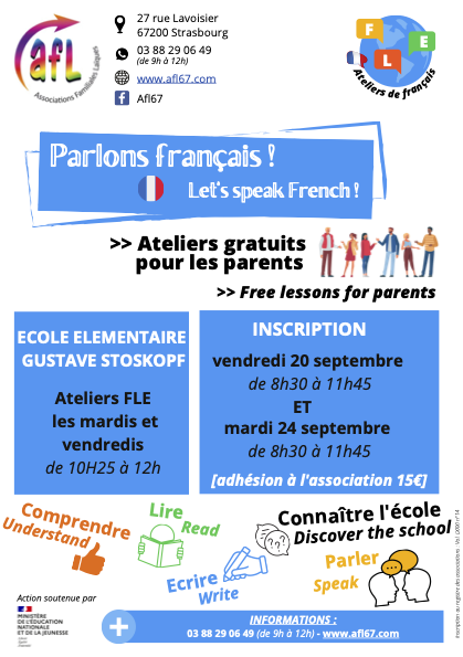 Cours de français pour les parents