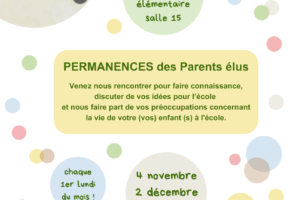 PERMANENCES des Parents élus