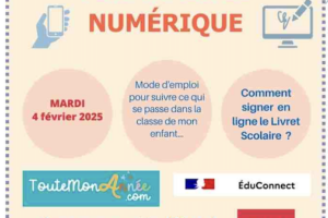 PERMANENCE NUMÉRIQUE : mardi de 8H30 à 10H